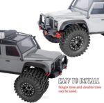 RC 1.3" Beadlock Tires Wheels for 1/18 1/24 Trx4m SCX24 FCX24 Ascent-18 RC Crawler Car,4pcs 1.3 Inch Wheel Rim Soft Rubber Tires,Black - Image 4