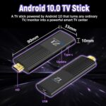 Z1 Android 10.0 TV Stick 2025, 4K HD Smart Dongle for TV, H313 Quad-core, Dual WiFi, Bluetooth Voice Remote Control, Compact & Powerful, Android 10.0 Internet Channel Device for Home/Travel - Image 9