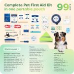 KeepGoing Dog First Aid Kit – Pet Emergency Kit for Dogs & Cats – Dog Travel Accessories for Car, Camping and Hiking - Image 5