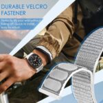 Nylon Sport Bands Compatible with Samsung Galaxy Watch Ultra Bands 47mm, Soft Loop Breathable Strap Adjustable Replacement Wristband for Women Men - Image 4