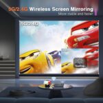 Mini Projector, VOPLLS 1080P Full HD WiFi Bluetooth Portable Projector, Outdoor Home Theater Movie Video Projector, 50% Zoom, Compatible with HDMl, USB, AV, Smartphone (15000L) - Image 4