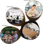 MAIDERN Leather Desk Mat, (5XL) 70.8” x 31.5” Reversible Office Desk Pad Mat, Cork & Leather Large Mouse pad for Desk, Waterproof Computer Desk Mat for Gaming Home Office (Black) - Image 5