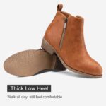 Jeossy Women's 905 Ankle Boots, Classic Low Heeled Short Booties, Casual Comfortable Boots with Wide Widths Available - Image 4