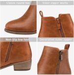 Jeossy Women's 905 Ankle Boots, Classic Low Heeled Short Booties, Casual Comfortable Boots with Wide Widths Available - Image 5