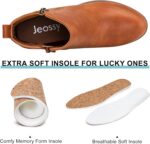 Jeossy Women's 905 Ankle Boots, Classic Low Heeled Short Booties, Casual Comfortable Boots with Wide Widths Available - Image 6