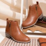 Jeossy Women's 905 Ankle Boots, Classic Low Heeled Short Booties, Casual Comfortable Boots with Wide Widths Available - Image 10