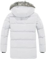 wantdo Men's Winter Jacket Thicken Winter Coat Warm Puffer Jacket with Faux Fur Hood - Image 3