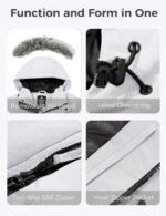 wantdo Men's Winter Jacket Thicken Winter Coat Warm Puffer Jacket with Faux Fur Hood - Image 6