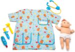 Melissa & Doug Pediatric Nurse Costume Role Play Set (8 pcs) - Includes Baby Doll, Stethoscope - Image 5