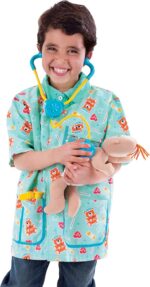 Melissa & Doug Pediatric Nurse Costume Role Play Set (8 pcs) - Includes Baby Doll, Stethoscope - Image 9