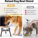 Elevated Dog Bowls [ 2 Pack ], Adjustable Metal Raised Raised Dog Bowl Stand for Medium & Large Dogs, Adjustable Wide 6.3"-10.2",3 Height Adjustment(Bowl Not Included) - Image 3