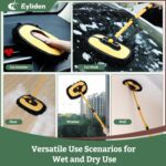 Eyliden Car Wash Brush Mop, Long Handle, 2 Scratch-Free Microfiber Heads, Car Detailing Care Kit for Car RV Truck - Image 4