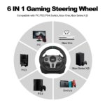 PXN Gaming Racing Wheel V9 Steering Wheel 270/900° Car Simulation with Pedal and Shifter, Paddle Shifters Driving Wheel for PC, PS4, Xbox One, Xbox Series X|S, Switch - Image 3