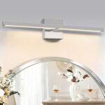 Modern Bathroom Vanity Light 32 inch, 20W Dimmable 6CCT Led Bathroom Light Fixture Over Mirror, Silver Bar Vanity Light for Mirror FCC Certificated - Image 8