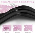 Dog Cat Mat for Food and Water,Rapid Absorbent Pet Feeding Mat, Bone Shaped Dog Placemat Bowl Mat with Rubber Backing,No Stains Pet Food Mats Indoor, Pet Accessories Supplies,Pink 16"×24" - Image 3