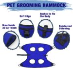Pet Dog Grooming Hammock for Nail Trimming,Dog Restraint Hanging Harness for Nail Clipping,Dog Grooming Sling for Large Dogs with Nail Clippers/Nail File/Pet Comb,Claw Care(XL for 60lb) - Image 6