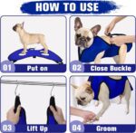 Pet Dog Grooming Hammock for Nail Trimming,Dog Restraint Hanging Harness for Nail Clipping,Dog Grooming Sling for Large Dogs with Nail Clippers/Nail File/Pet Comb,Claw Care(XL for 60lb) - Image 8