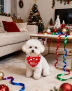 PET SHOW 50 Pack Christmas Small Dog Bandanas Bulk XS Washable Puppy Girl Boy Happy New Year Triangle Bibs Xmas Kerchief Set Cats Scarves Pet Holiday Grooming Accessories - Image 7