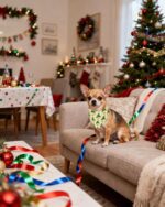 PET SHOW 50 Pack Christmas Small Dog Bandanas Bulk XS Washable Puppy Girl Boy Happy New Year Triangle Bibs Xmas Kerchief Set Cats Scarves Pet Holiday Grooming Accessories - Image 9