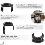 Radicaln Marble Pen Holder Black Zebra 4" Inches Handmade Pencil Holder for Desk, Ideal for School Stationery, Office, Desk & Makeup Accessories - Image 5