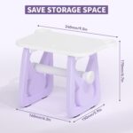 PONNOR Label Holder for Rolls and Fanfold Labels, Thermal Sticker for Desktop Printer, Fragile Stickers for Shipping, Label Stand Accessory Supplies for Home, DIY, Office, Small Business(Purple) - Image 4