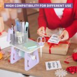 PONNOR Label Holder for Rolls and Fanfold Labels, Thermal Sticker for Desktop Printer, Fragile Stickers for Shipping, Label Stand Accessory Supplies for Home, DIY, Office, Small Business(Purple) - Image 8