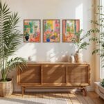 Modern Henri Matisse Wall Art Open Window Wall Decor Paintings, Pink Landscape Poster Canvas Prints Aesthetic for Bedroom Living Room 16x24 inch Wood Framed - Image 5