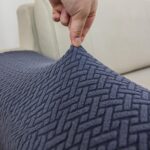Couch Sofa Arm Chair Covers Set of 2 Polyester Stretch Arm Rest Covers for Sofa Recliner Chair Arm Covers Protectors with Twist Pins (Light Coffee,L) - Image 9