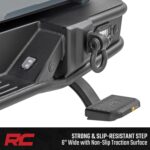 Rough Country Retractable Bed Step for Jeep Gladiator JT (2020–2025) - Manual Tailgate Drop Step, 6" Non-Slip Step Surface, Bolt-On Install - Image 4