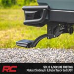 Rough Country Retractable Bed Step for Jeep Gladiator JT (2020–2025) - Manual Tailgate Drop Step, 6" Non-Slip Step Surface, Bolt-On Install - Image 9