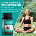 Milk Thistle Supplement - Liver Detox Cleanse Formula Herbal Liver Support with Milk Thistle, Dandelion Root, Artichoke, Turmeric, Astragalus for Liver Health, 90 Capsules - Image 6