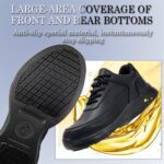 Non Slip Work Shoes, Water Oil Resistant Sneakers, Lightweight Kitchen Chef Restaurant Food Service Nursing Leather Footwear - Image 3