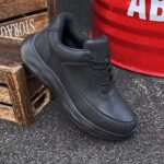 Non Slip Work Shoes, Water Oil Resistant Sneakers, Lightweight Kitchen Chef Restaurant Food Service Nursing Leather Footwear - Image 6