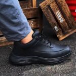 Non Slip Work Shoes, Water Oil Resistant Sneakers, Lightweight Kitchen Chef Restaurant Food Service Nursing Leather Footwear - Image 7