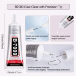 6 PCS 50ml B7000 Glue Clear with Precision Tip, Rhinestone Glue for Nail, Craft Glues, Jewelry Glues, Jewelry Making, Nail Art, DIY, Makeup, Shoes - Image 4