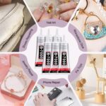 6 PCS 50ml B7000 Glue Clear with Precision Tip, Rhinestone Glue for Nail, Craft Glues, Jewelry Glues, Jewelry Making, Nail Art, DIY, Makeup, Shoes - Image 6