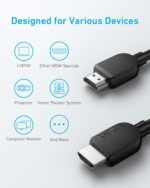 Anker HDMI Cable 8K@60Hz, 3FT Ultra HD 4K@120Hz HDMI Cord,48 Gbps Certified Ultra High-Speed,Compatible with PlayStation 5,Xbox,Samsung TVs,and More - Image 7