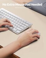 YSAGi Leather Desk Pad Protector, Large Mouse Pad, Non-Slip PU Leather Desk Blotter, Waterproof Writing Pad for Office and Home (31.5" x 15.8", Eggshell) - Image 4