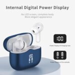 Wireless Earbuds, Bluetooth 5.4 Headphones in Ear with HiFi Stereo Deep Bass, 4 ENC Noise Cancelling Mic Wireless Earphones 40H, in-Ear Earbud Bluetooth Dual LED Display IP7 Waterproof, Dark Blue - Image 4