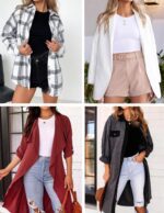 Ekouaer Womens 3 Pack Long Sleeve Shirts Crew Neck Stretch Fitted Underscrubs Trendy Basic Tops Lightweight Thermal Tee - Image 6