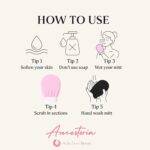 Ancestoria Korean Exfoliating Gloves for Shower, Pink and Black, 2-Pack, Deep Exfoliating Mitts for Body, Reusable and Chemical-Free, A HerTime2 Brand - Image 5