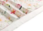 Baby Receiving Blanket Swaddle Blanket Infant Wrap with Matching Headband Beanie and Name Card (Ink Red Floral) - Image 4