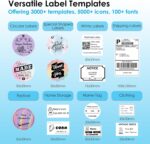 Bluetooth Thermal Shipping Label Printer, 4x6 Portable Thermal Address Label Printer for Small Business, Compatible with iPhone,Android,Windows,Mac,Chromebook –Works with Ebay Shopify USPS&More - Image 5