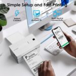 Bluetooth Thermal Shipping Label Printer, 4x6 Portable Thermal Address Label Printer for Small Business, Compatible with iPhone,Android,Windows,Mac,Chromebook –Works with Ebay Shopify USPS&More - Image 7