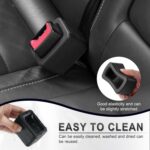 Amiss 2PCS Seat Belt Buckle Holder, Universal Silicone Rear Seat Belt Booster & Fixer for Easy Access, Keeping Receptacle Upright, Car Interior Accessories-Fits Most Cars (Black) - Image 5