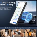 ATUMP Magnetic for Galaxy S23 Ultra | S22 Ultra Case with [2 Pcs HD Screen Protector], |Compatible with MagSafe| Built-in Stash Stand Shockproof Protective Case for S22 Ultra / S23 Ultra, Black - Image 8