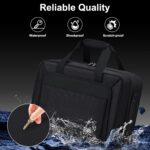 Carrying Case Fit for PS5, Travel Thickened Protective Bag Compatible with Playstation 5 Console, Headset, PS5 Controller, Game Discs, and Gaming Accessories, All Black - Image 4