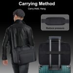 Carrying Case Fit for PS5, Travel Thickened Protective Bag Compatible with Playstation 5 Console, Headset, PS5 Controller, Game Discs, and Gaming Accessories, All Black - Image 6