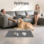 Pet Feeding Mats-Absorbent Dog Mat for Food and Water Bowl, Dog Accessories Pet Supplies, Quick Dry No Stains Water Dispenser Mat for Pet, Non-Slip Bowl mat for Messy Drinkers - Image 9