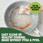 Granitestone Ceraluxe 20 Pc Ceramic Cookware Set Nonstick, Complete Pots and Pans Set Non Stick with 5 Pc Bakeware Set, Deep Frying Pan Set, & Steamer, Non Toxic PFOA Free, Oven & Dishwasher Safe - Image 6